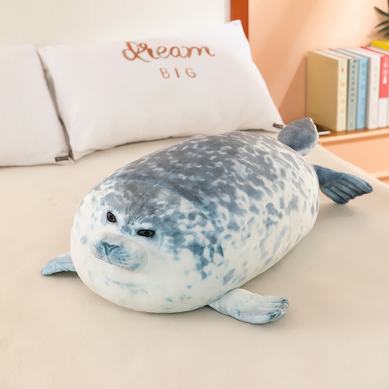 custom sand seal animal blue seal baby cute soft toys stuffed animals pillow fat plush seal toys for christmas baby gifts