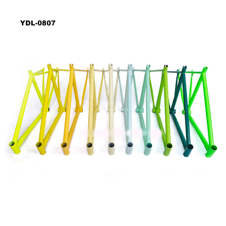 fixed gear bikes frame can customize colorful whole frame front fork 700C high carbon steel frame single speed