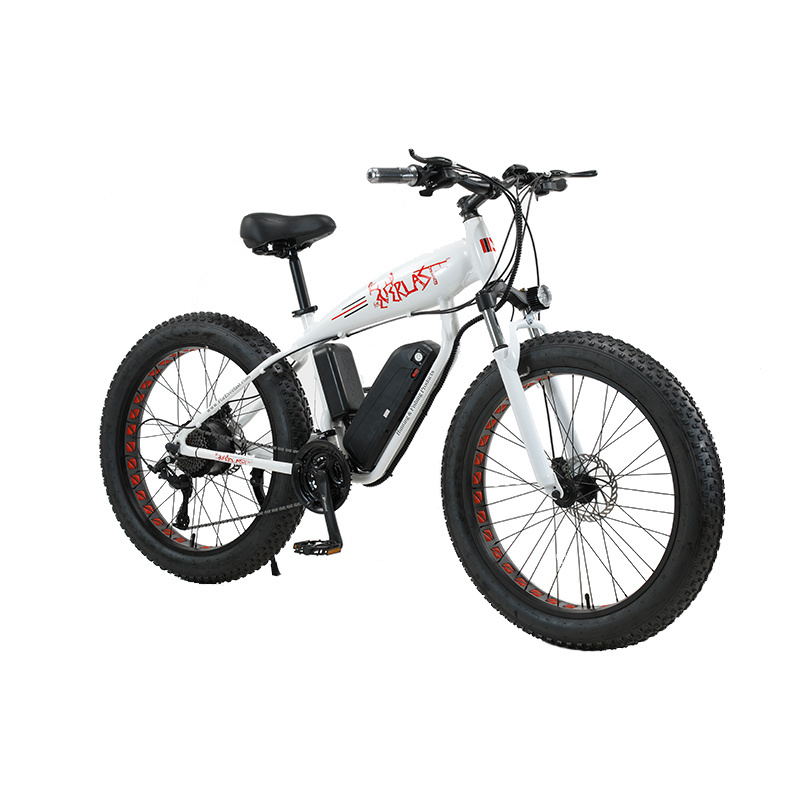 Super Big Power 750W 48V 13AH Lithium Battery 26 Inch 27 Speed Electric Fat Bikes E Bike Fat Tire