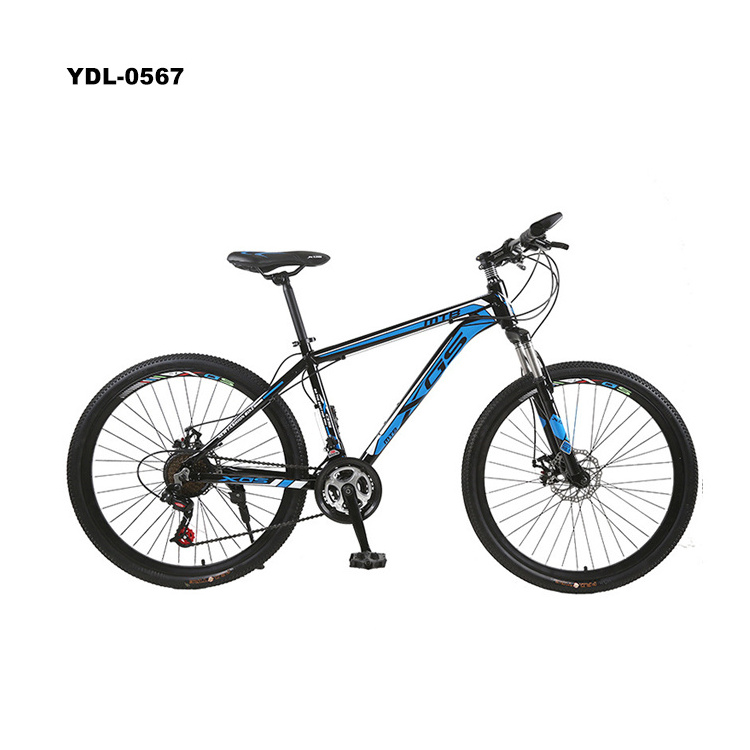 26 Inch Mountain Bike 21/24/27 Speed Aluminum Alloy Double disc brake Mountain Bicycle