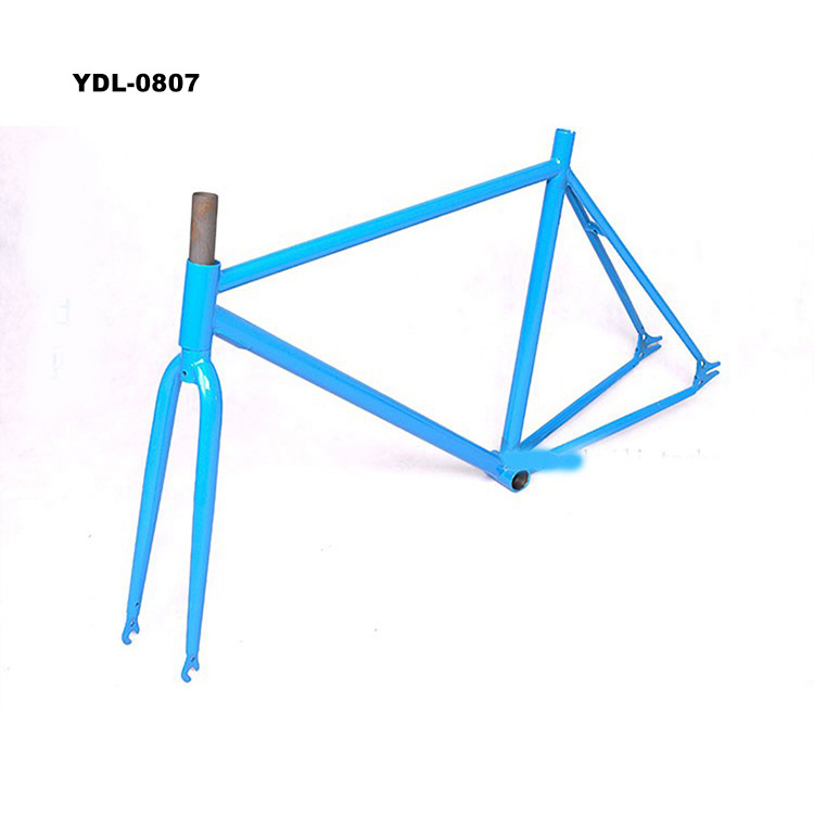 fixed gear bikes frame can customize colorful whole frame front fork 700C high carbon steel frame single speed