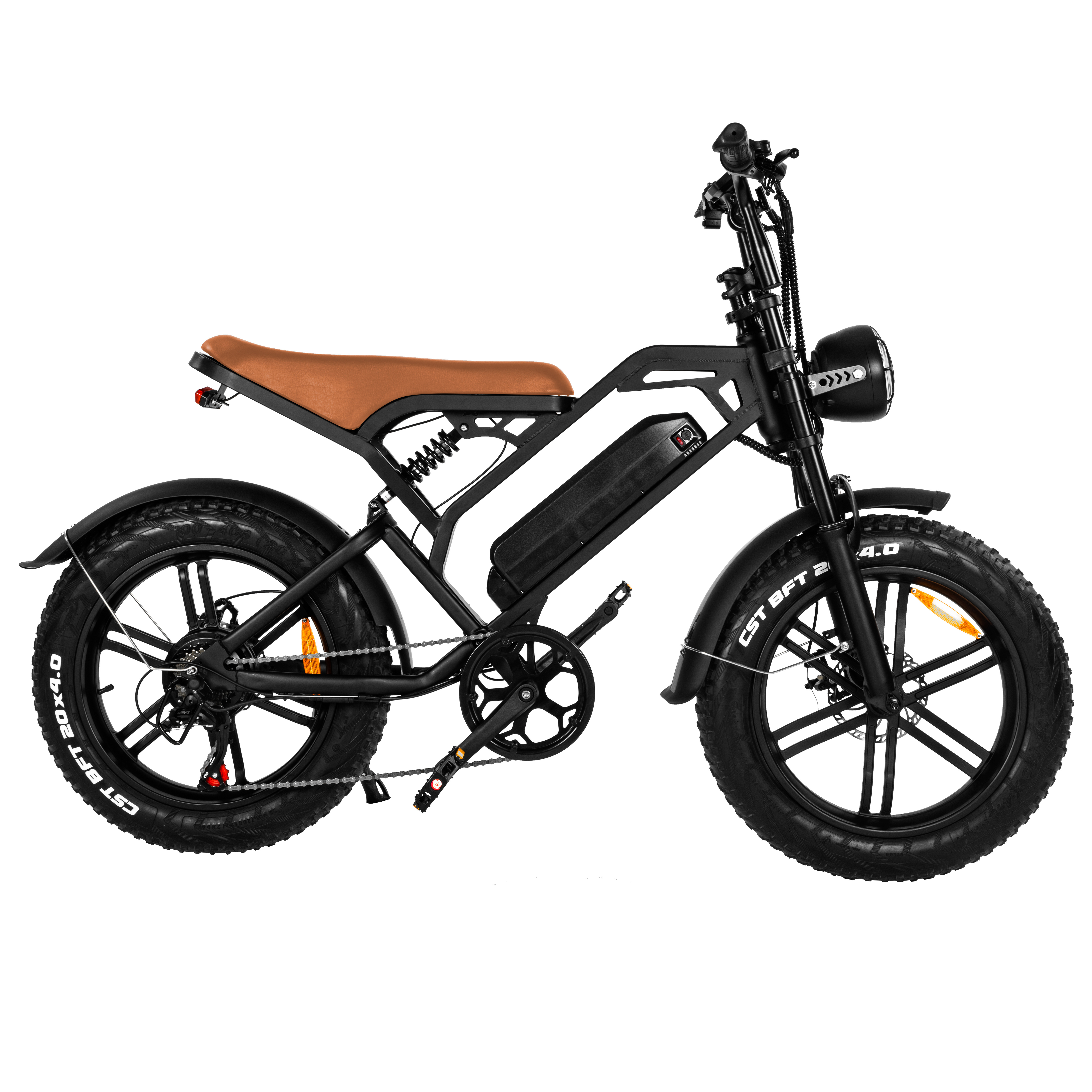 V20 20 inch fat tire e-bike steel alloy frame 7 SPEED 48v 15AH removable lithium battery  multipurpose Electric bicycle