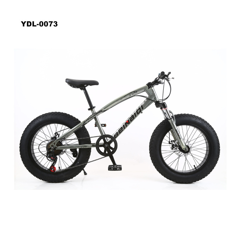 Fat Bikes Tire 20 Inch 7 Speed Beach Snowmobile 4.0 Extra Large Tire Weathered Students Mountain Bike