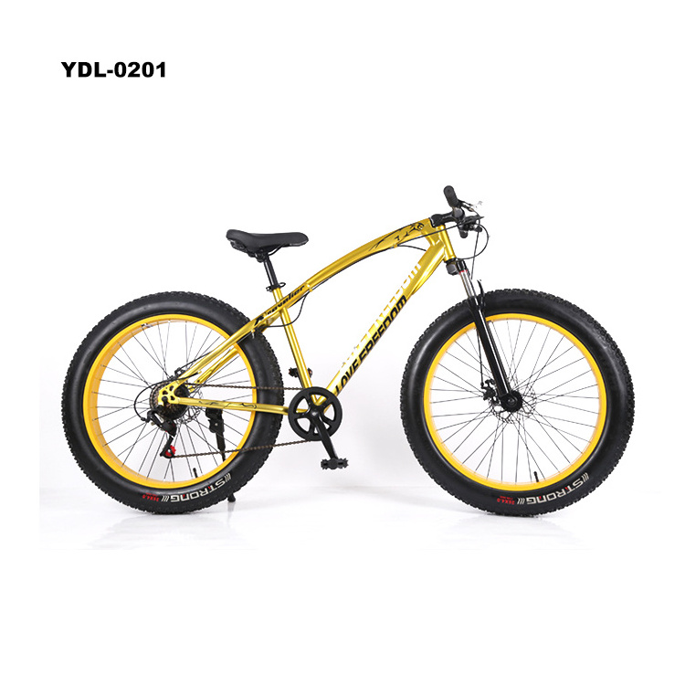 Factory Double Disk Bikes 26 Inch Beach Bike Fat Tire Snow Mountain Bicycle