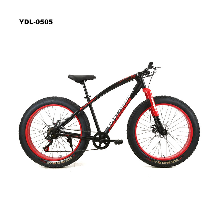 Factory Double Disk Bikes 26 Inch Beach Bike Fat Tire Snow Mountain Bicycle