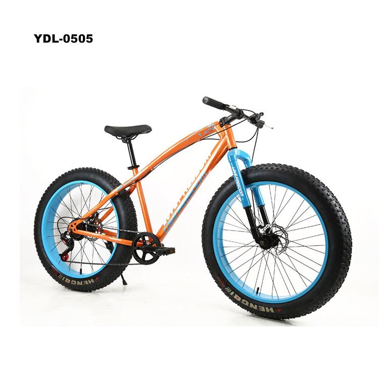 Factory Double Disk Bikes 26 Inch Beach Bike Fat Tire Snow Mountain Bicycle