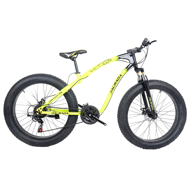 2024 whole sale 26 inch 21 speed carbon steel fat tire snow bicycle beach Mountain  bike