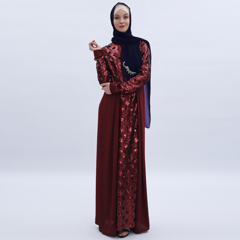 Middle East Ready To Ship Islamic Muslim Clothing Long Sleeves Women Dresses