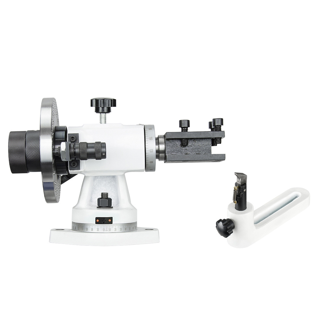 Universal grinding attachment 50HC is used as a grinding accessory for tool grinding machines