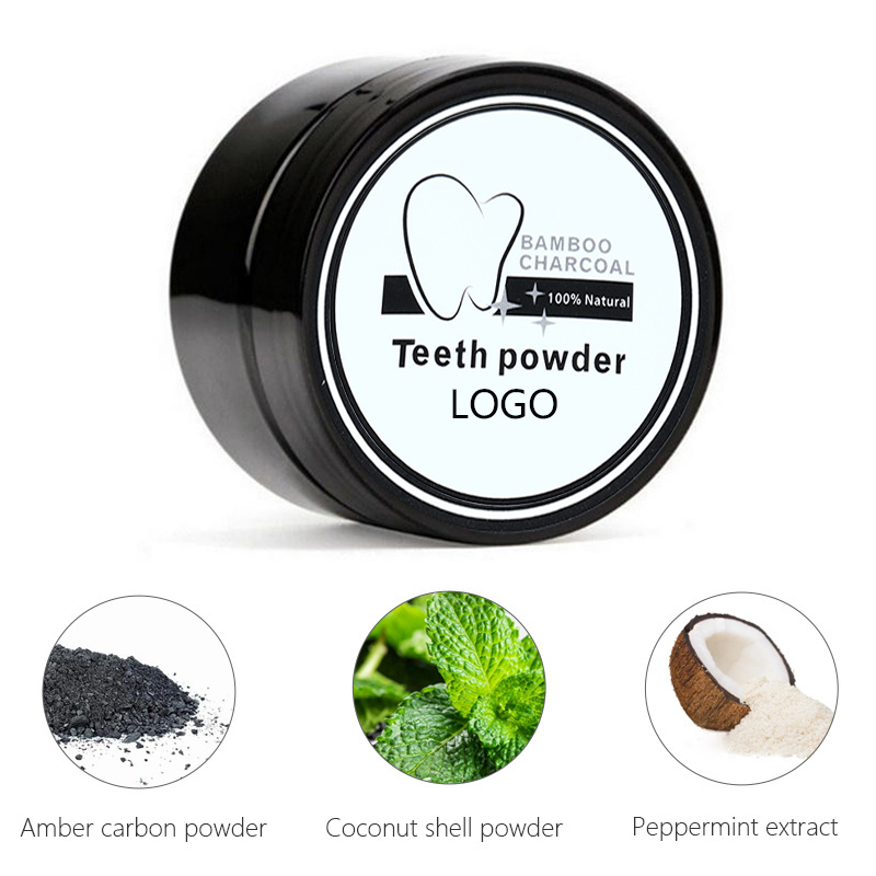 OEM Activated Charcoal Teeth Whitening Powder Natural Coconut Oral Hygiene Products Blanchiment Dentaire Tooth Whitening Powder