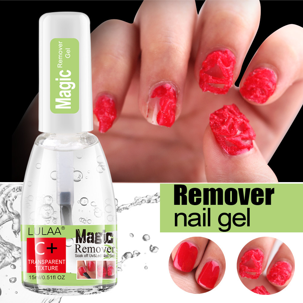 OEM Magic Nail Gel Remover Soak Off UV LED Gel Acrylic Polish Nail Art Primer Nail Degreaser Cleaner For Removing Gel Varnish