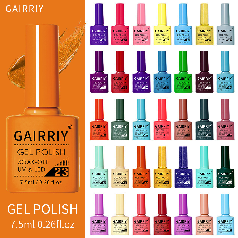 88 Colors 7.5ml Long Lasting Soak Off UV Gel Nail Polish Set Nails Salon Special Wholes Fast Drying Nail Glue Nailart Factory