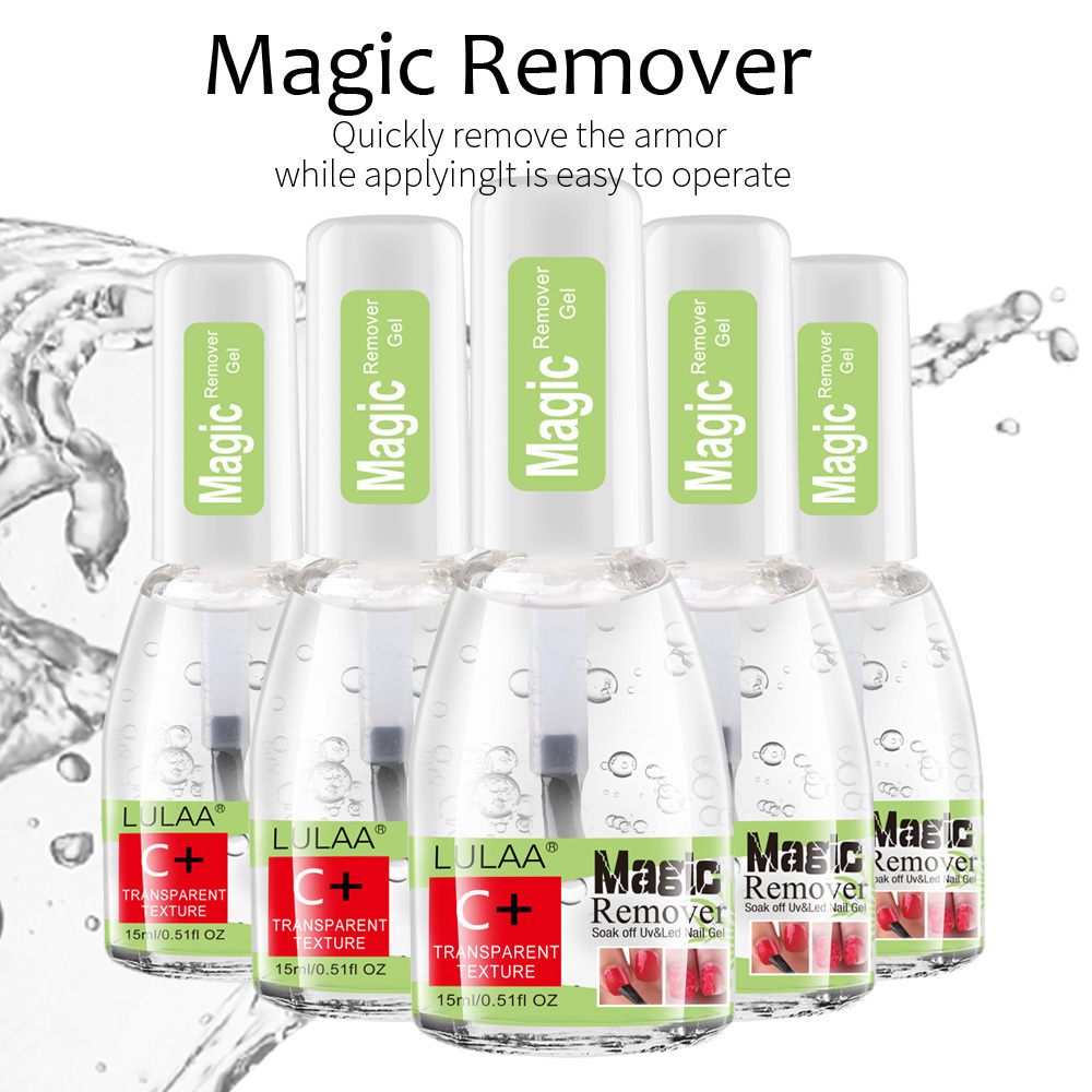 OEM Magic Nail Gel Remover Soak Off UV LED Gel Acrylic Polish Nail Art Primer Nail Degreaser Cleaner For Removing Gel Varnish