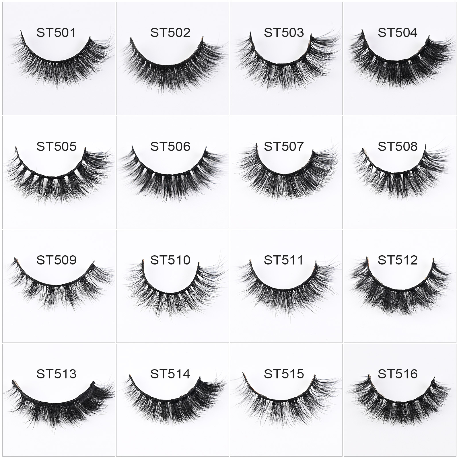 Yiernuo 3D effect full strip lashes wholesale Natural And Amazing Wearing Effect Faux Mink Eyelashes vegan faux cils