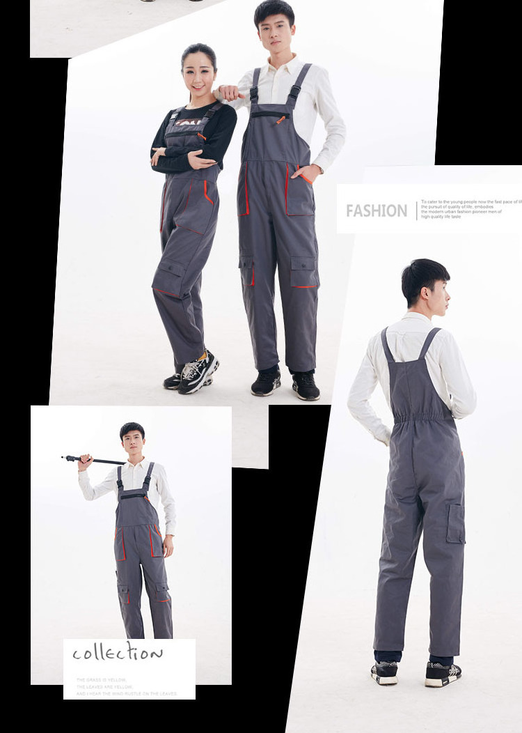 Men Women Bib Overalls Work Clothing Protective Coverall Repairman Strap Jumpsuits Working Uniforms Sleeveless Coveralls 4 Color