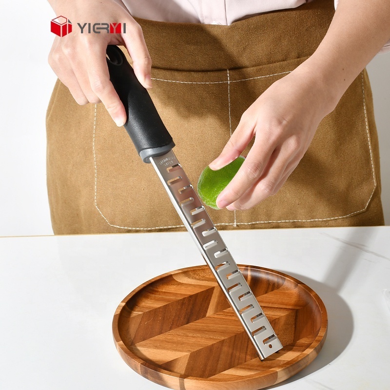 Top Sale Dishwasher Safe Manual Stainless Steel Chocolate Ginger Lemon Citrus Zester Metal Parmesan Cheese Grater