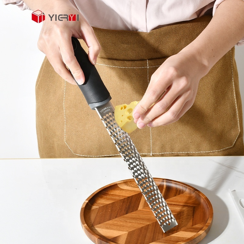 Top Sale Dishwasher Safe Manual Stainless Steel Chocolate Ginger Lemon Citrus Zester Metal Parmesan Cheese Grater