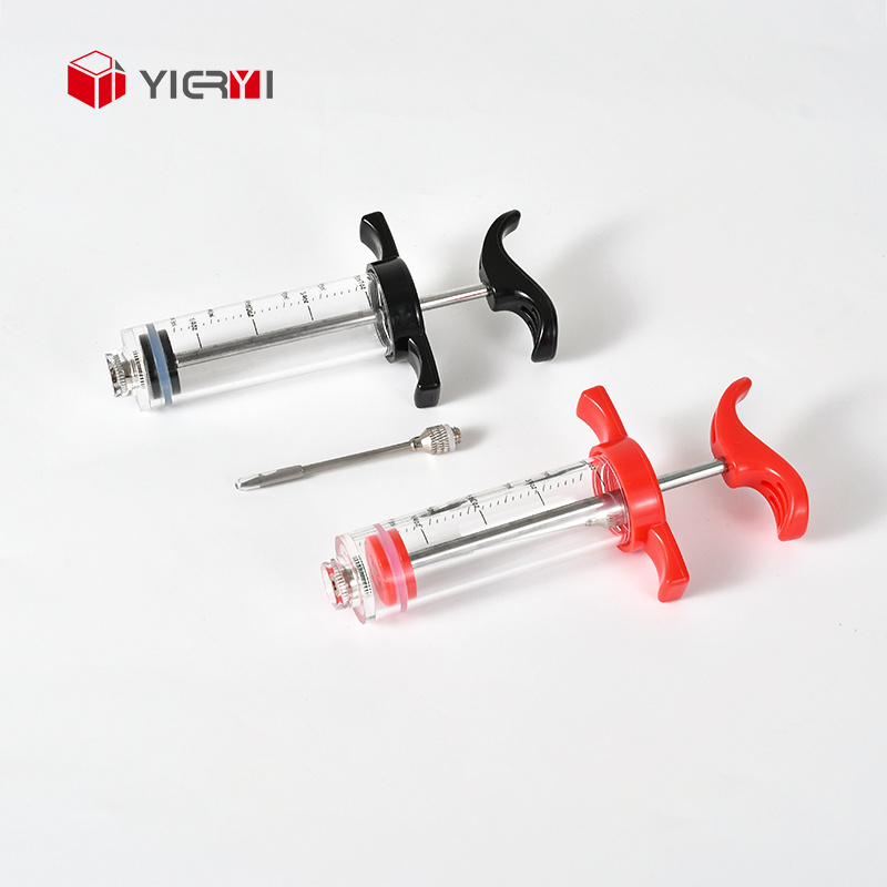 Hot Sale Kitchen Accessories 30 ml BBQ Meat Marinade Flavor Injector Kit Food Grade Syringe turkey Injector Syringe