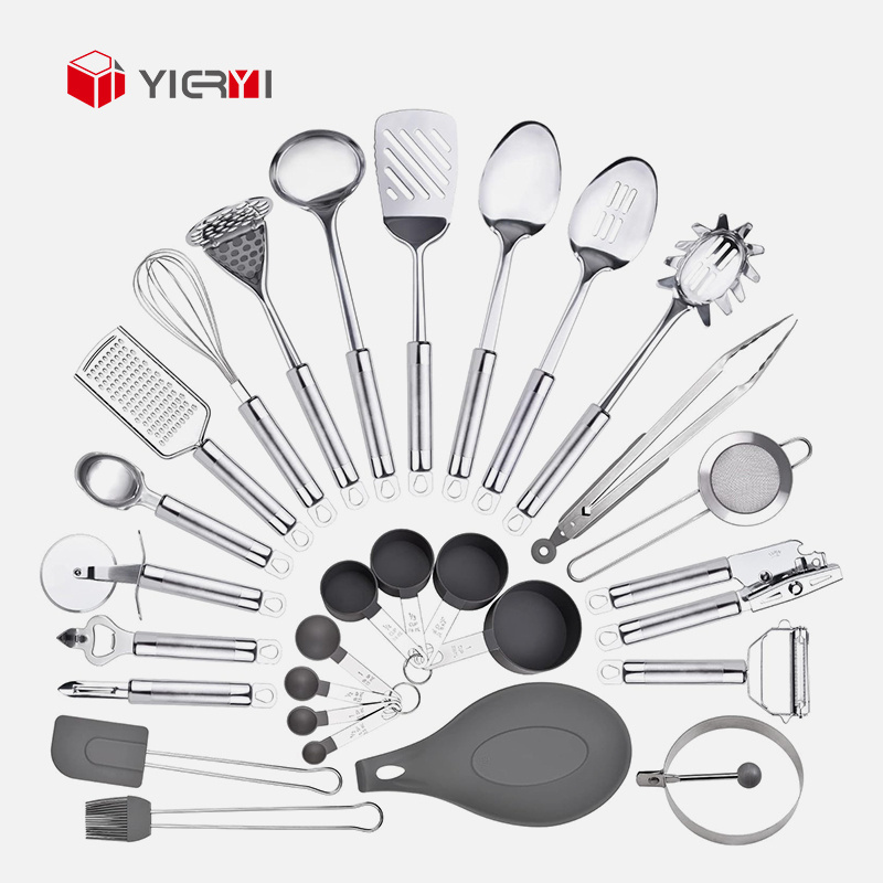 Bestseller Kitchen Accessories Cooking Utensils Set utensilios de cocina Stainless Steel Cooking Tool 28 PCS Kitchen gadgets