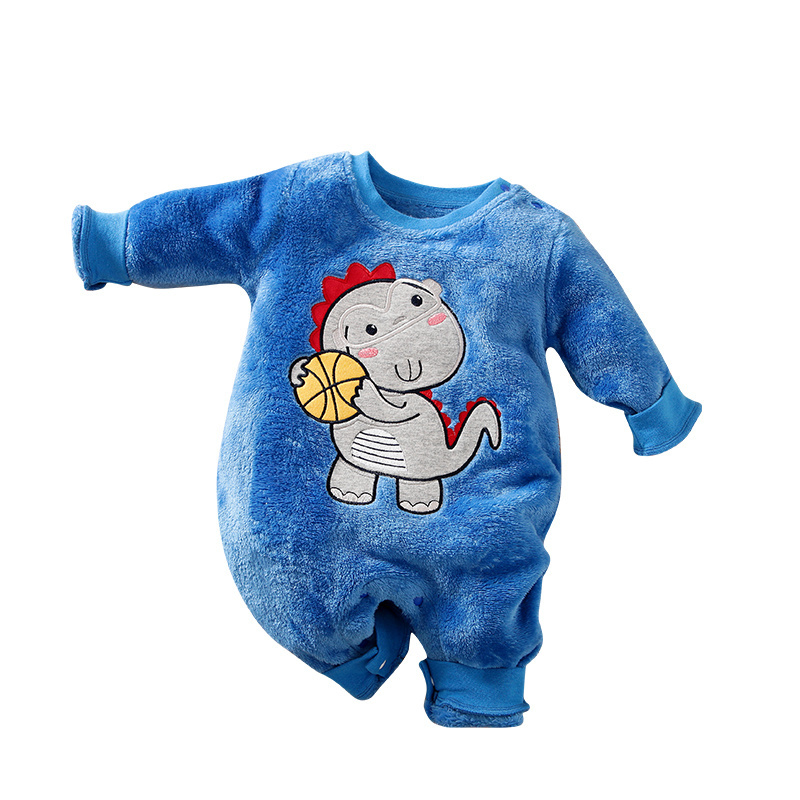 Wholesale Polyester Knitted Long Sleeve New Born Baby Clothes Winter Baby Romper Baby Onesie