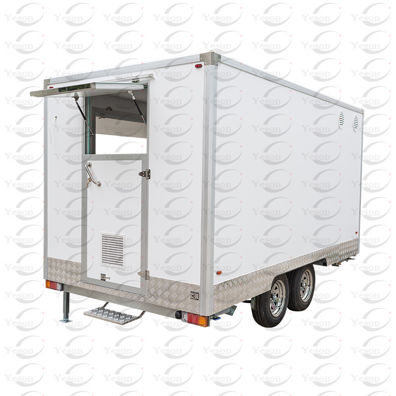 Popular vending food cart, mobile coffee shop, icecream bar made by China famous professional food trailer factory