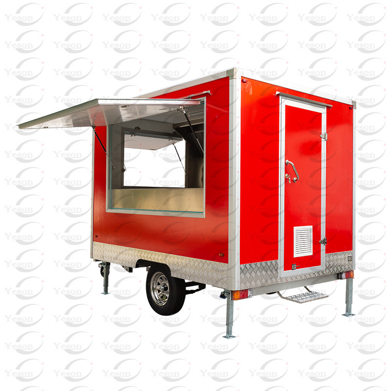 Hot Sale Outdoor Custom Fully Equipped Hot Dog Street Food Cart