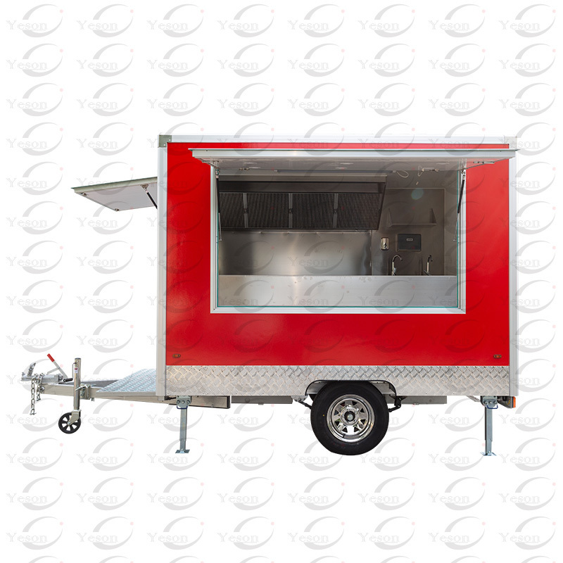 Hot Sale Outdoor Custom Fully Equipped Hot Dog Street Food Cart