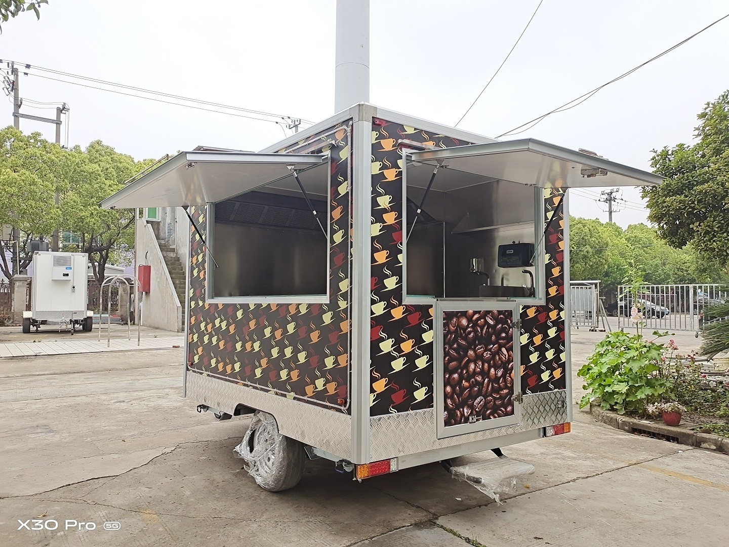 Fast food china Trailers Mobile Cart waffle pizza Wholesale Price High quality