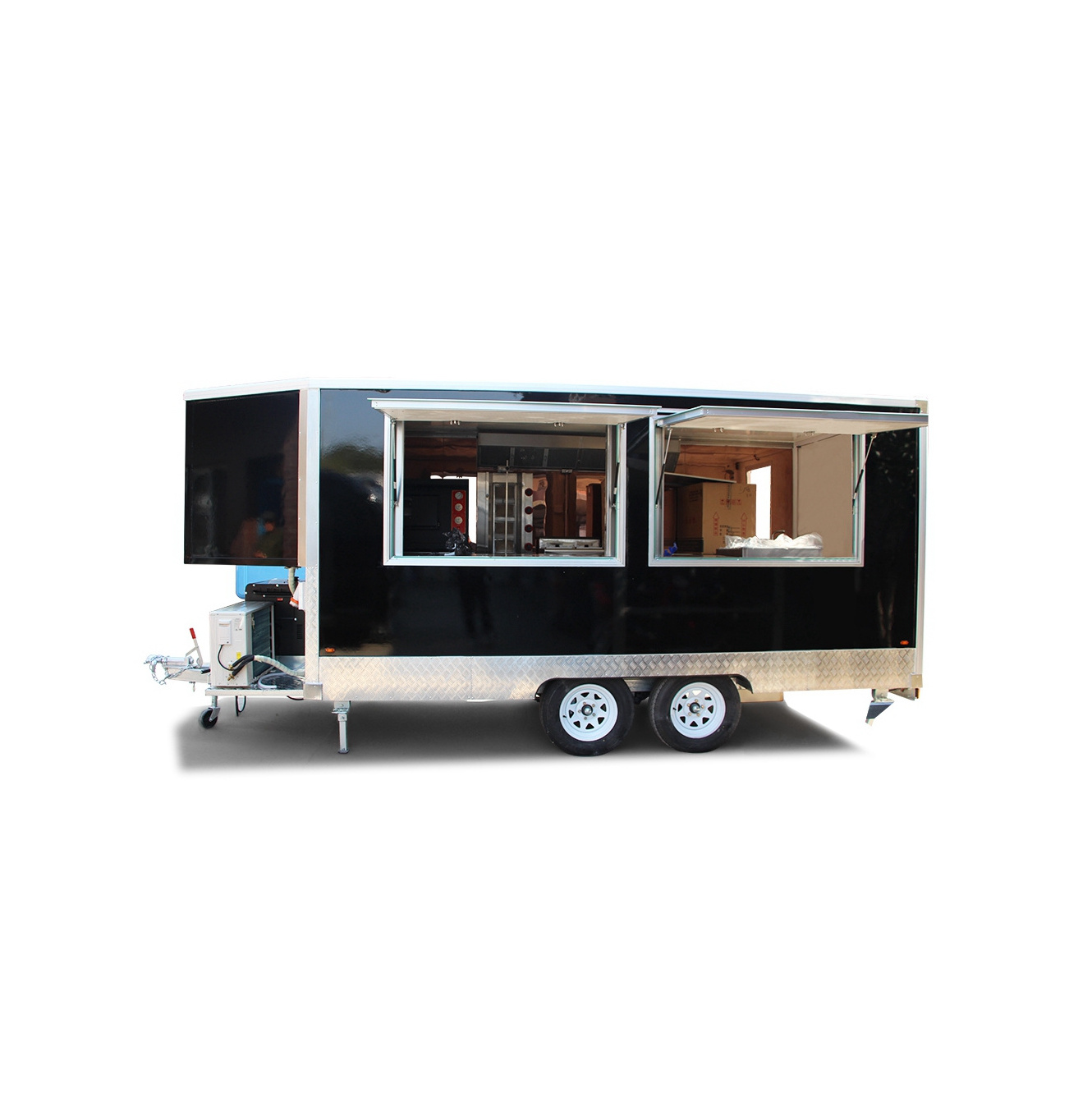 Multifunction  Fully Equipped Coffee Street Food Cart China food trailers