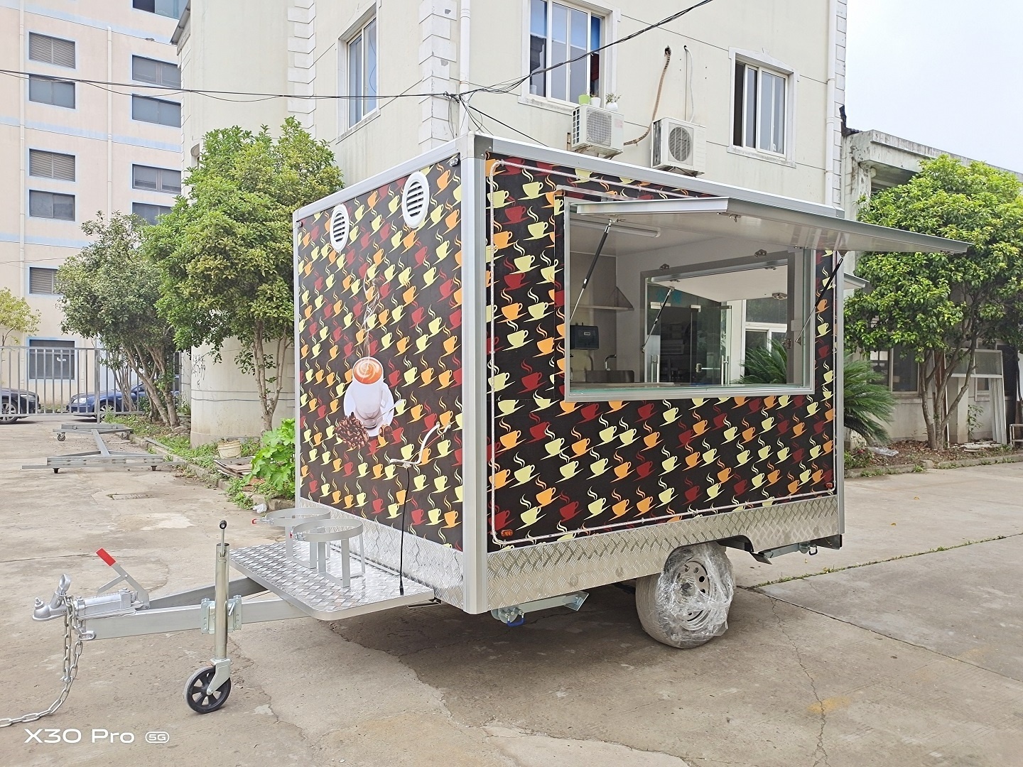 Fast food china Trailers Mobile Cart waffle pizza Wholesale Price High quality