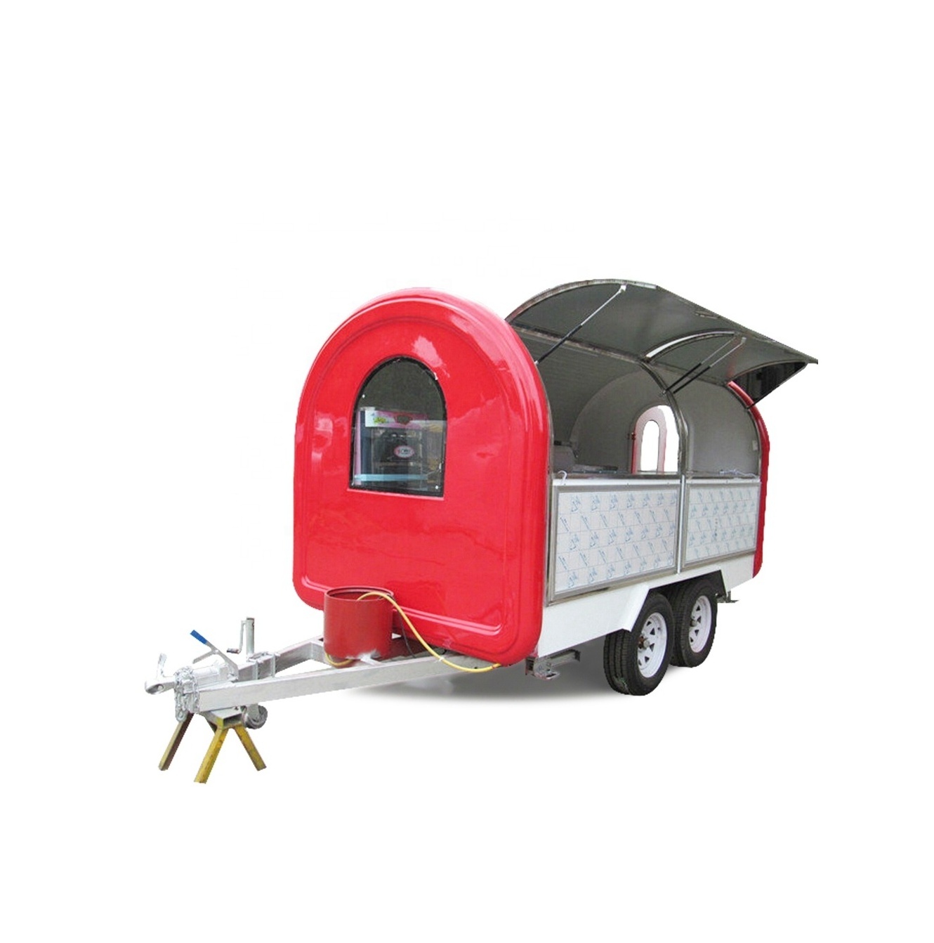 Yieson Luxury Vans electric scooters mobile food truck cart ice cream fast food cart Shawarma Burners Gyros Grill Food Cart