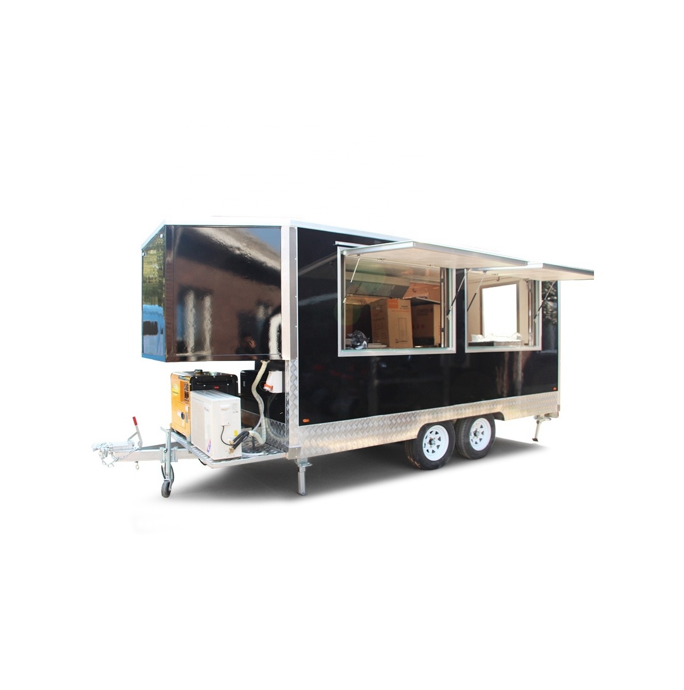 Multifunction  Fully Equipped Coffee Street Food Cart China food trailers