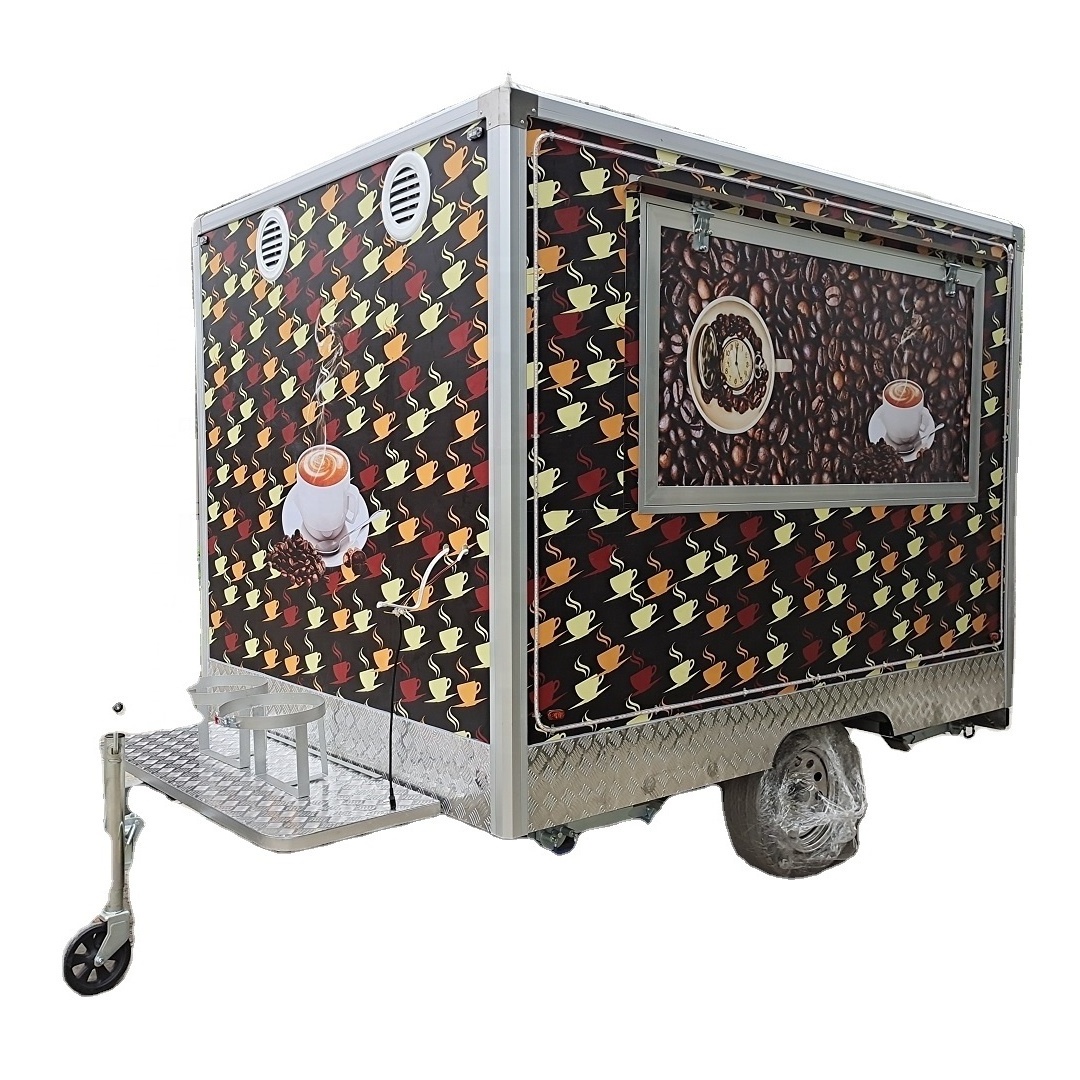 Fast food china Trailers Mobile Cart waffle pizza Wholesale Price High quality