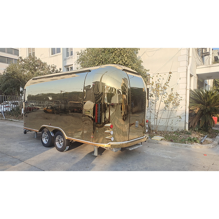 Manufacturer custom trailer stainless steel bbq food trailer Drinks pizza burgers fast food carts