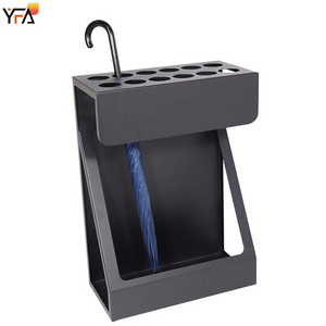 Black Iron Paint Commercial Umbrellas Storage Rack Holder Metal Indoor Office Umbrella Rack Display For Hotel