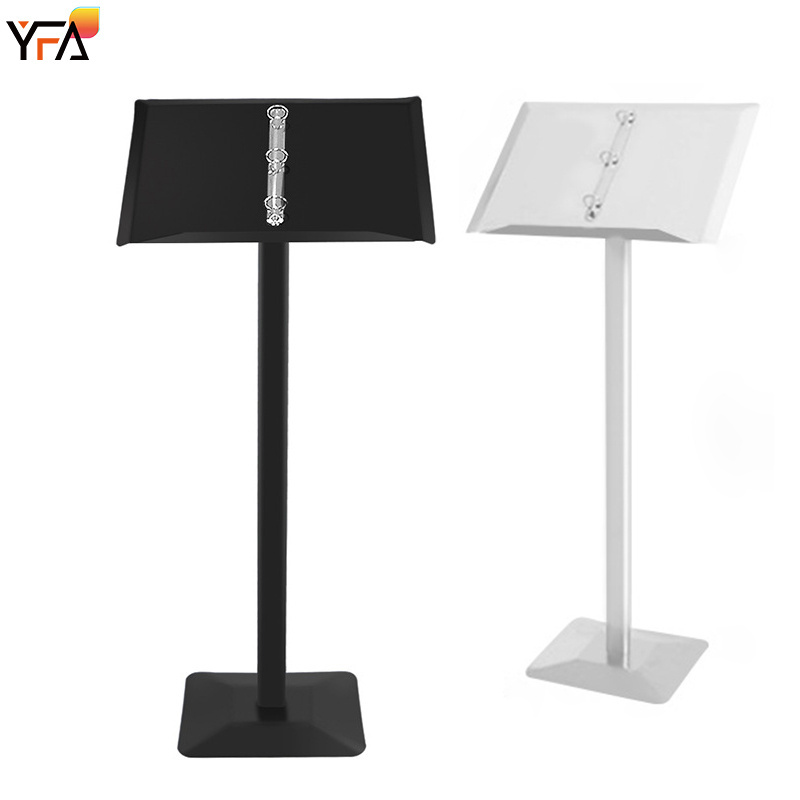 Restaurant Menu Display Stands A4 Brochure Advertising Sign Stand Door Floor Stand Metal Sign Holder Dish Brand Publicity Rack