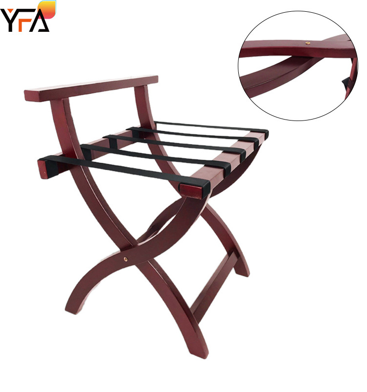 Latest!Luxury wooden Heavy duty hotel Folding luggage Rack Suitcase Stand,Storage/Organization Luggage stool for hotel home etc.