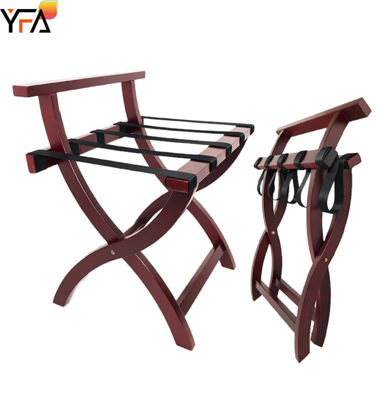 Latest!Luxury wooden Heavy duty hotel Folding luggage Rack Suitcase Stand,Storage/Organization Luggage stool for hotel home etc.