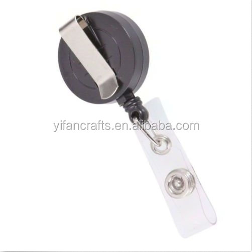 Retractable Card Holder 3Pcs ID Badge Conference Guess Card Key Reel Roller Clip