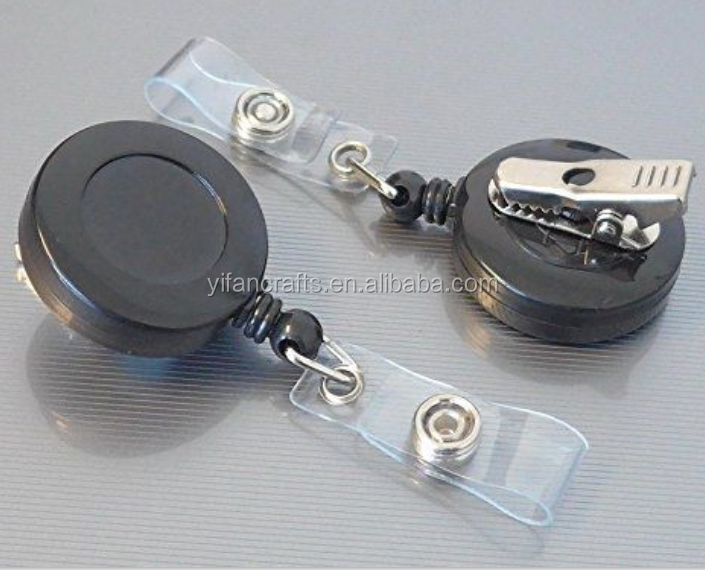 Retractable Badge Holder ID Card Holder Reel with SWIVEL-BACK Alligator Clip