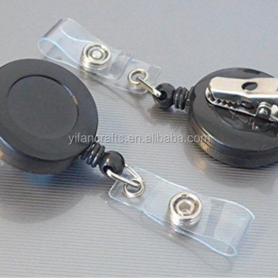 Retractable Badge Holder ID Card Holder Reel with SWIVEL-BACK Alligator Clip