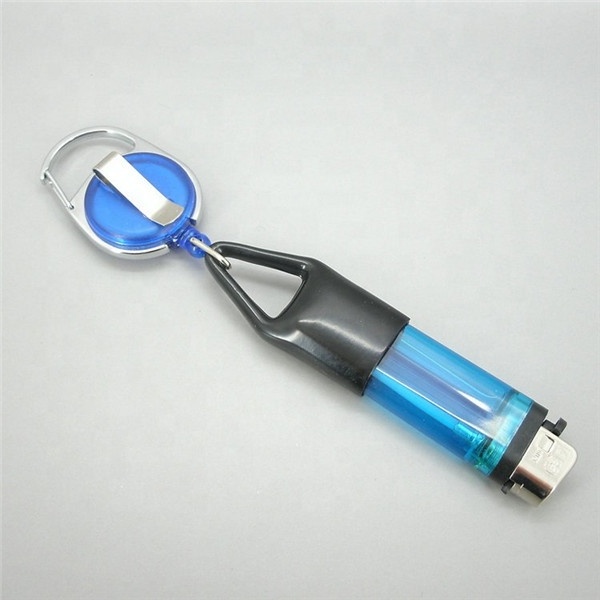 2023  best sellers Retractable Pull Reel Keychain Lighter Holder