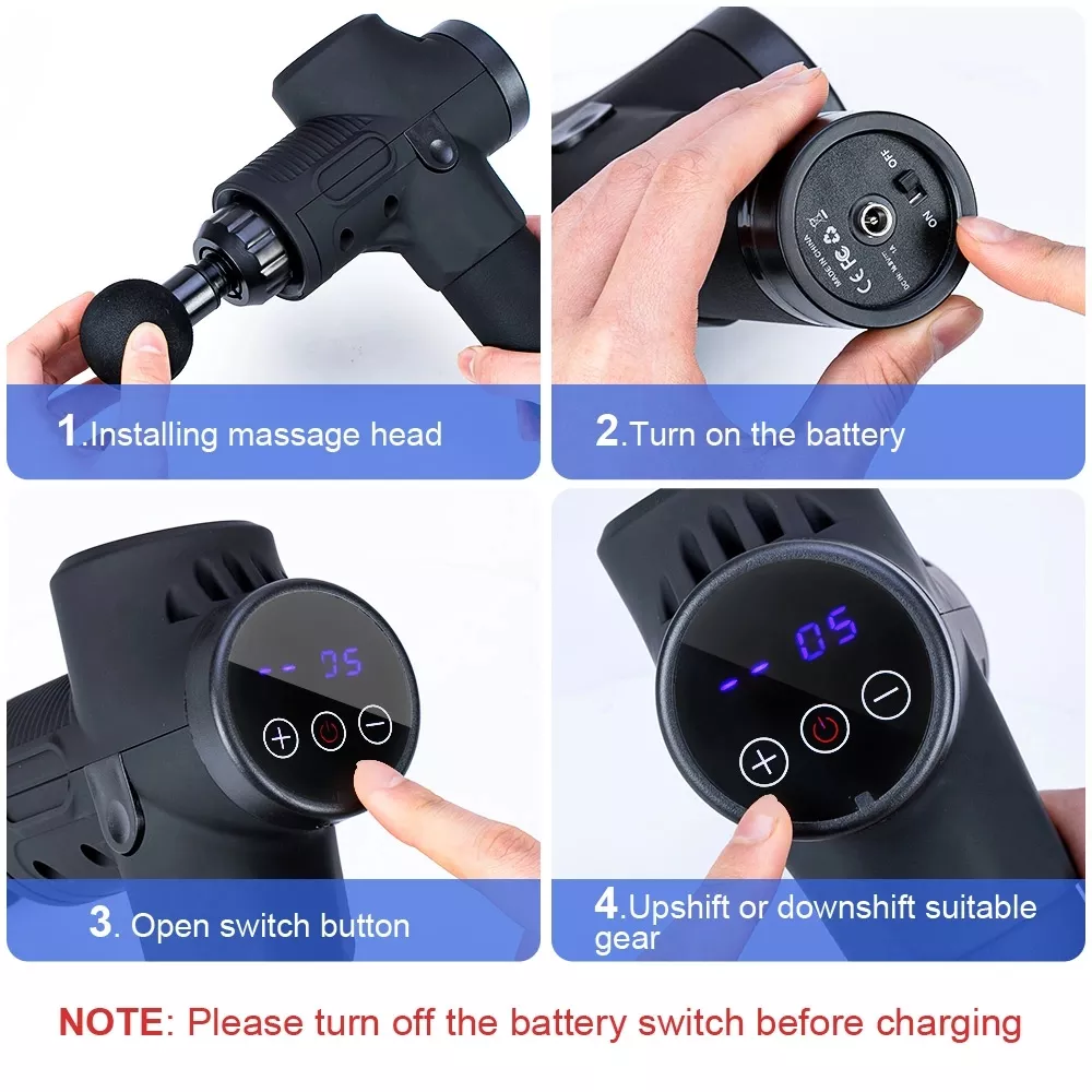 2022 hot selling Factory price wholesale small model massager gun electric impulse exercise relaxation vibration massage gun