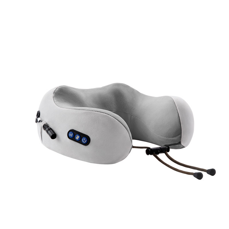 2022 best Massage Pillow Electric Wireless Rechargeable Neck Massager U Shape Travel Vibrating Neck Relaxation Massager Pillow