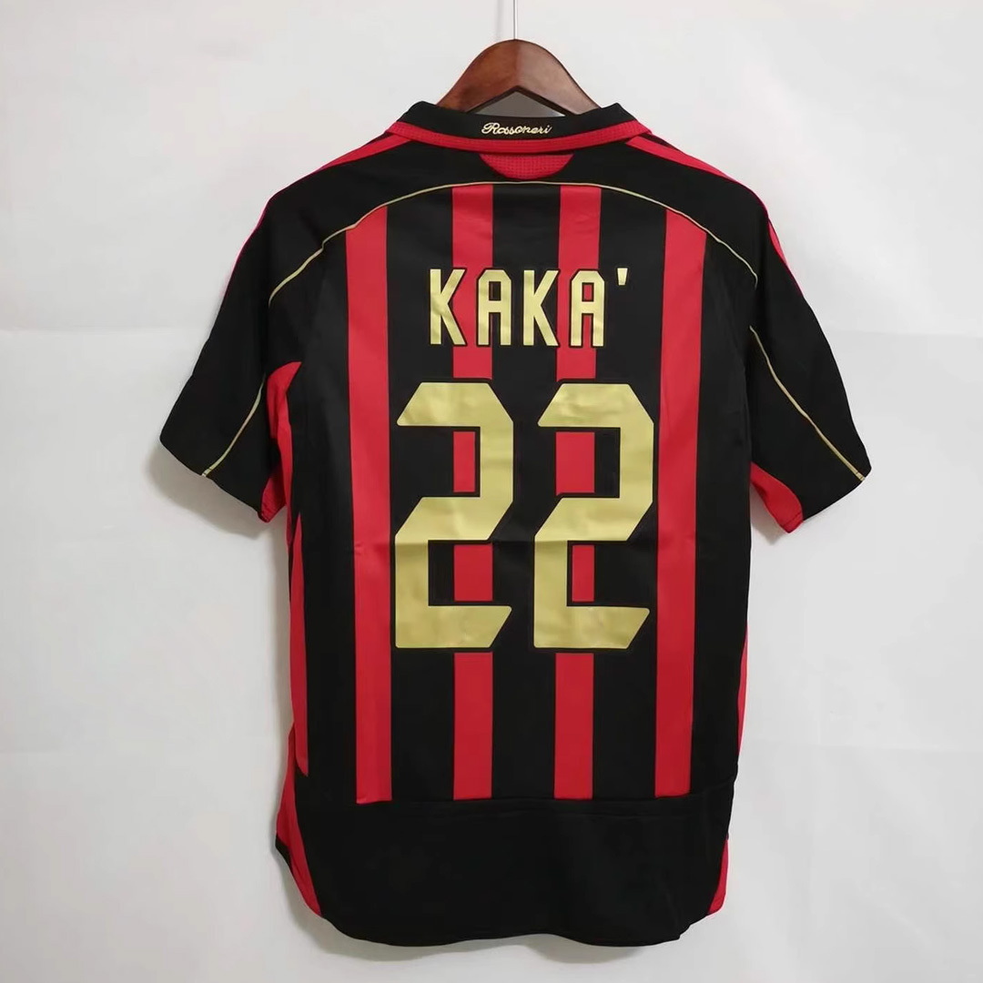 AC Retro 2006 2007 Grade thailand quality Milan Soccer Jersey Classic 2009 KAKA RONALDINHO Football vintage Shirts Soccer Wear