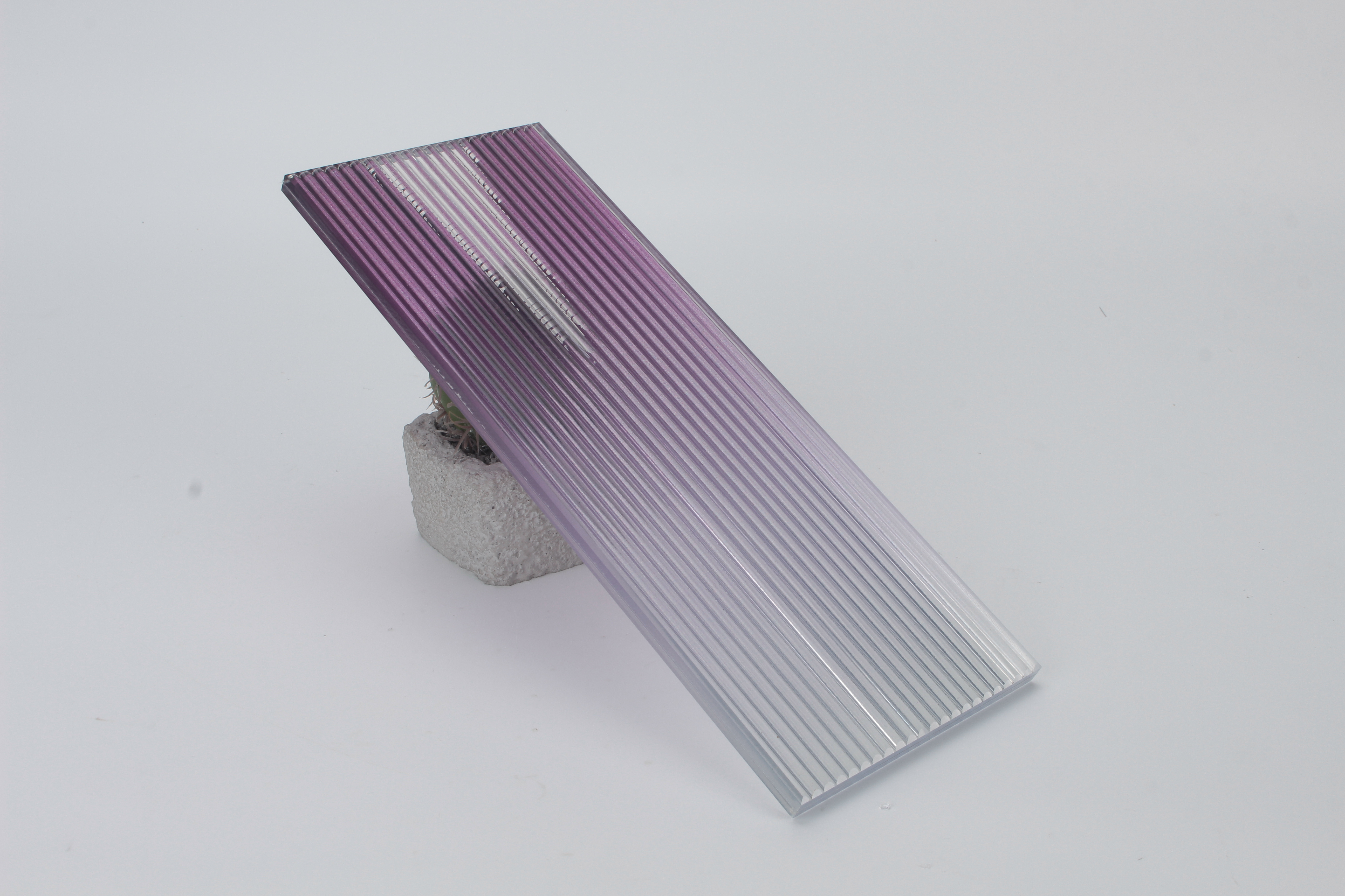 bathroom door Best Price 3mm 6mm 10mm Pressed Fluted Ribbed Pattern Glass purple  Colored gradient Glass