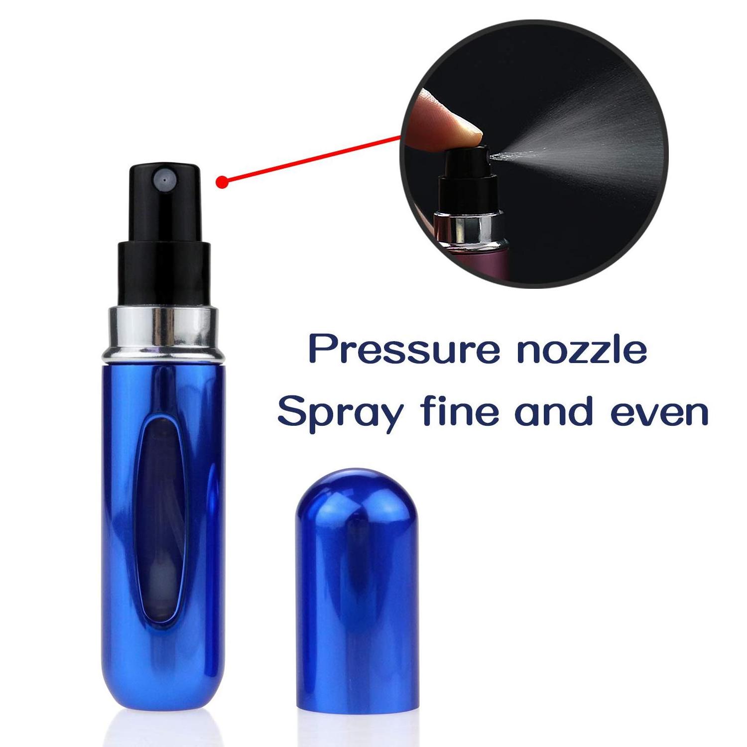 Travel Mini Refillable Empty Spray Perfume Bottle 5ml Portable Scent Pump Case Refillable Perfume Atomizer