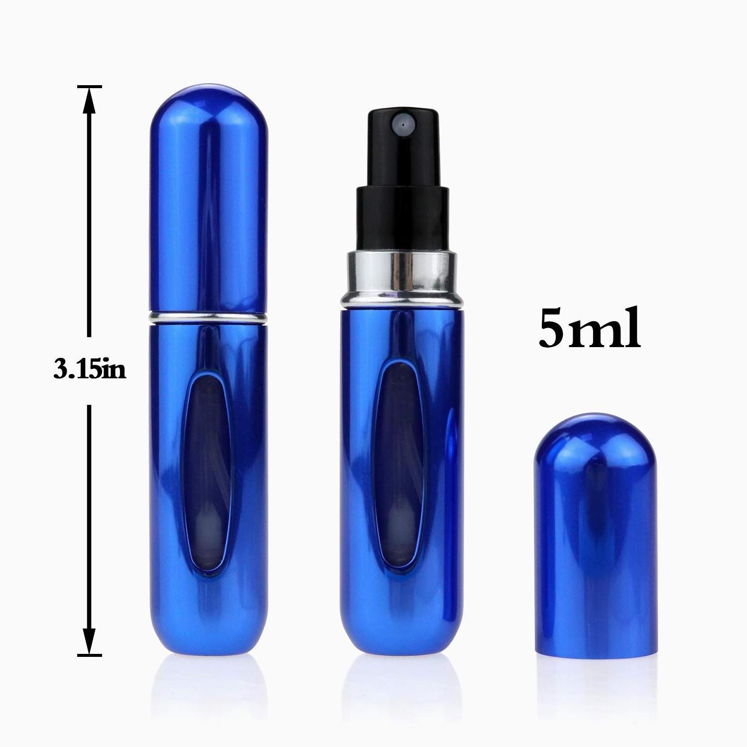 Travel Mini Refillable Empty Spray Perfume Bottle 5ml Portable Scent Pump Case Refillable Perfume Atomizer