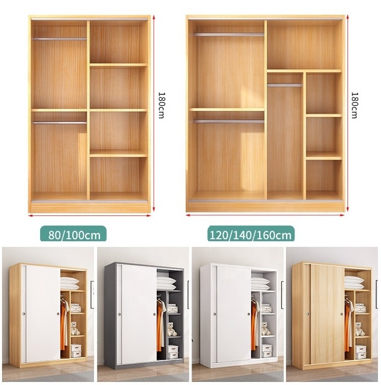 modern grey white wardrobe wooden storage cabinet closet bedroom furniture wardrobe with sliding door