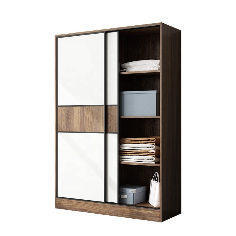 custom heavy duty wardrobe wooden bedroom wardrobe wooden modern 3 door sliding wardrobe